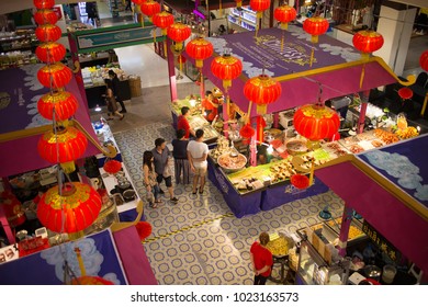 CHIANG MAI, THAILAND -FEBRUARY 12 2018: China NewYear Food  Area. Inside Of Central Festival Chiangmai. 3 Km. From Chiangmai City, Thailand.