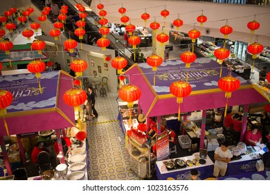 CHIANG MAI, THAILAND -FEBRUARY 12 2018: China NewYear Food  Area. Inside Of Central Festival Chiangmai. 3 Km. From Chiangmai City, Thailand.