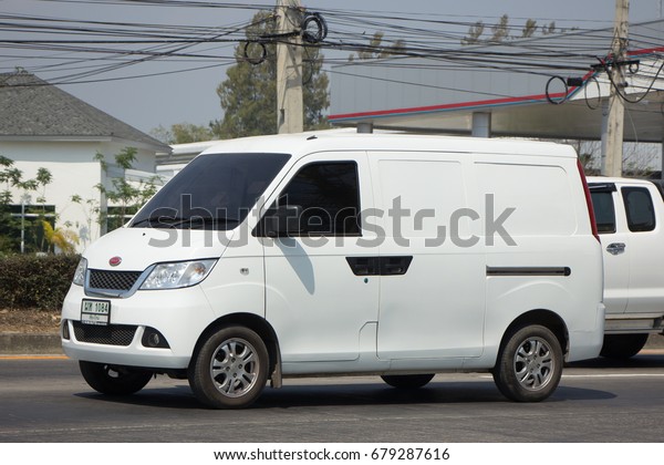 CHIANG MAI, THAILAND -FEBRUARY 27\
2017: Mini Private van, Rely Yo Yo van. Product from China. Photo\
at road no 1001 about 8 km from downtown Chiangmai,\
thailand.