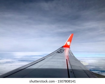 Chiang Mai, Thailand- June 4, 2019: View Of Thai Lion Air Airways Plane At Chiang Mai International Airport In Chiang Mai, Thailand