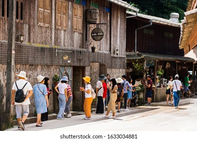 CHIANG MAI, THAILAND- NOVEMBER 10, 2019  Ban Mae Kampong village is surrounded by the forest area with the domination of hill evergreen forest in Chiang Mai, Thailand..