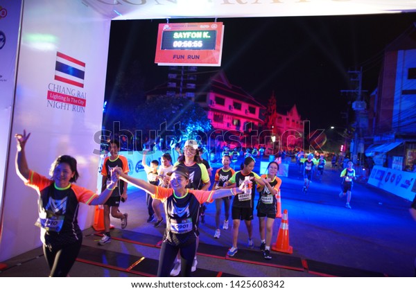 Chiang Rai
THAILAND-6:8: 2019: CHIANG RAI NIGHT RUN LIGHTING IN THE CITY
2019.People. Running at city. Streets

