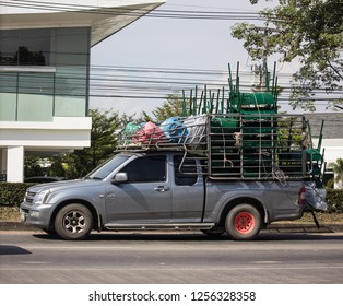 Chiangmai, Thailand - December 3 2018: Private Isuzu Dmax Pickup Truck. On road no.1001 8 km from Chiangmai city.