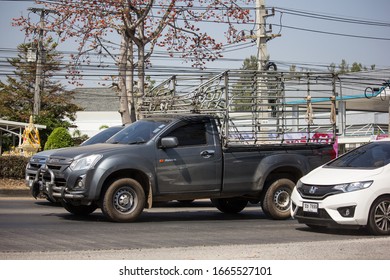Chiangmai, Thailand - February 13 2020: Private Isuzu Dmax Pickup Truck. On road no.1001 8 km from Chiangmai city.