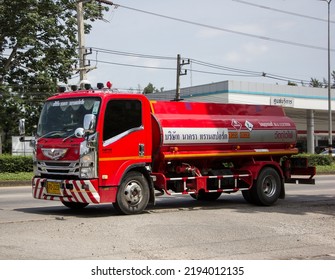 Chiangmai, Thailand -  June  13 2022:  Oil Truck Of Nakkhara Oil Transport Company. On Truck On Road No.1001, 8 Km From Chiangmai City.