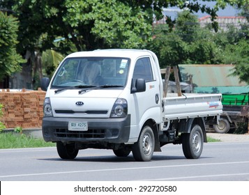 CHIANGMAI , THAILAND -JUNE 29 2015 :   Private Pickup Car, Kia Bongo.  Photo At Road No 121 About 8 Km From Downtown Chiangmai, Thailand.