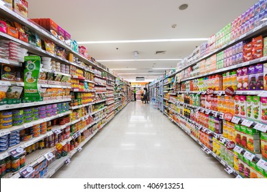 Chiangmai, Thailand - JUNE 3: BigC supermarket interior view on June 3th 2015 in Chiangmai. BigC is a large supermarket chain in Thailand.