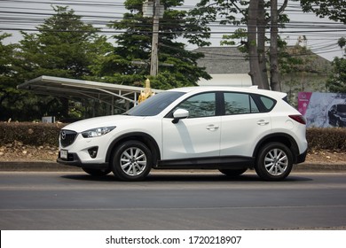 Chiangmai, Thailand - March  25 2020: Private car, Mazda CX-5,cx5. On road no.1001, 8 km from Chiangmai Business Area.