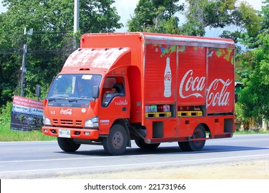 Chiangmai, Thailand - October 1, 2014: Coca Cola Truck (Coke). Photo At Road No 121 About 8 Km From Downtown Chiangmai, Thailand.