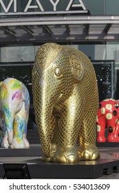 CHIANGMAI,THAILAND Dec 12,2016:Elephant Parade Is A Social Enterprise That Elephants In Asia. Which Will Have Its 10th Anniversary At Chiangmai,thailand