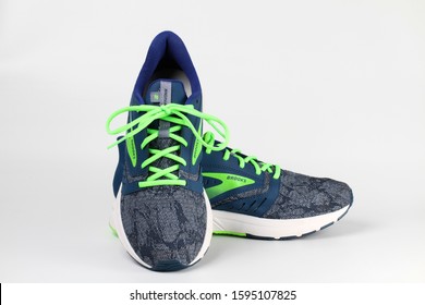 CHIANGMAI,THAILAND Dec 22,2019 :Go The Extra Mile With The Signal Running Shoe From Brooks. A DNA Foam Midsole Cushions Every Stride While The Rubber Traction Sole Adds Stability.