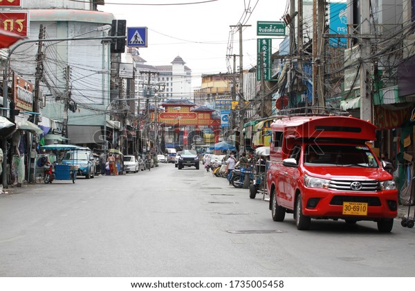 CHIANGMAI,THAILAND-MAY17,2020:Chiangmai City has a\
lost of people and traveler becouse corona virus or covid-19\
disseminate around the\
world.