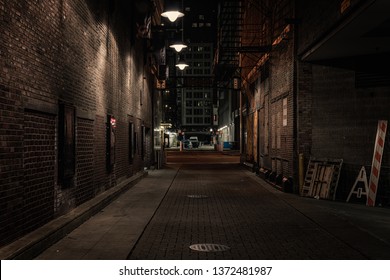Chicago Alley At Night