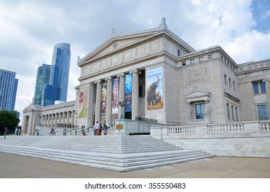 CHICAGO - AUGUST 15: Chicago's Field Museum of Natural History, shown on August 15, 2015, has a collection of over 24 million specimens, and hosts over 2 million visitors a year. 