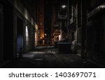 Chicago dark alley at night