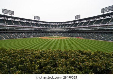 CHICAGO, IL - APRIL 29: Wide angle view of U.S. Cellular Field prior to the Chicago White vs. Seattle Mariners game April 29, 2009 in Chicago, IL.