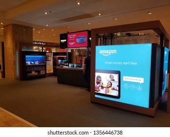 Chicago, IL March 24, 2019, Amazon Pop Up Store Inside Water Tower Place Shopping Center Mall