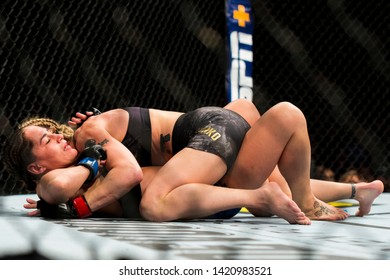 Chicago, IL, United States - June 8, 2019: Valentina Shevchenko Fighting Against Jessica Eye During UFC 238 At United Center. 