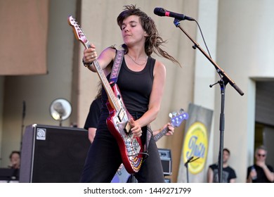 Chicago, IL / USA - July 10, 2019: Courtney Barnett Performs At 2019 Taste Of Chicago At Petrillo Music Shell In Grant Park