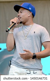 Chicago, IL / USA - July 12, 2019: Taylor Bennett Performs At 2019 Taste Of Chicago At Petrillo Music Shell In Grant Park
