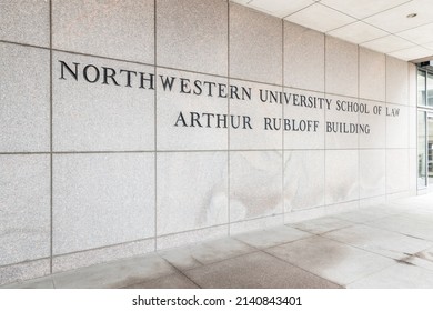 CHICAGO, IL, USA - MARCH 29, 2022: The Arthur Rubloff Building At Northwestern University School Of Law.