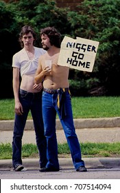 Chicago, Illinois, 28Th June,1986
Local Klan Members Show Their Hate In The Marquette Park Area.
