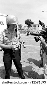 Chicago, Illinois 6-28-1986
Arthur Jones National Leader Of The KKK At A Rally In  Marquette Park.
 