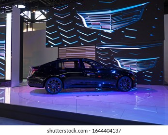 CHICAGO, ILLINOIS - February 8, 2020: The All New 2020 Cadillac CT5 4-door Sedan Displayed At McCormick Place At The Annual Chicago Auto Show 