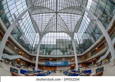 CHICAGO, ILLINOIS - JUNE 18: Interior Of The Booth School Of Business On The Campus Of The University Of Chicago On June 18, 2014 In Chicago, Illinois