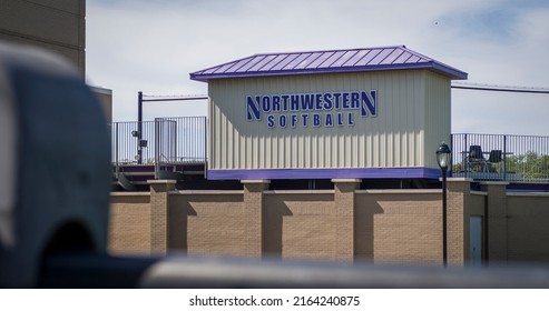 Chicago, Illinois - May 25, 2022: Northwestern University Softball Field