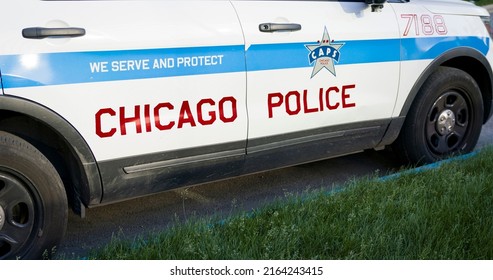 Chicago, Illinois - May 25, 2022: Chicago Police Vehicle Squad Car