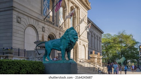 Chicago, Illinois - May 25, 2022: The Art Institute Of Chicago City Museum