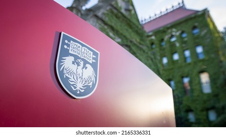 Chicago, Illinois - May 25, 2022: The University Of Chicago Phoenix Logo At The College Campus