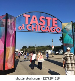 chicago, illinois, united states, 07.07.17 : taste of chicago, one of the famous festivals in chicago.
