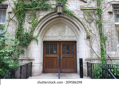 Chicago, Illinois in the United States. Entrance to Northwestern University - School of Law.