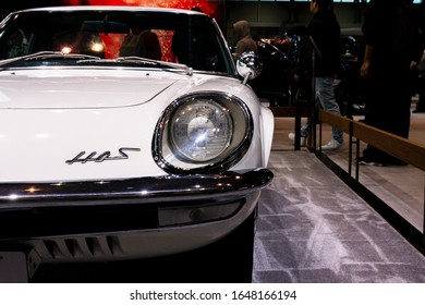 Chicago, Illinois, United States - February 16, 2020: 1967 Mazda Cosmo Sport On Display At The 2020 Chicago Auto Show.