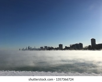 Chicago, Illinois, USA, 1302019 Polar Vortex 