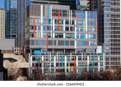 Chicago, Illinois, USA - March 28, 2022: GEMS World Academy In Chicago, Illinois, USA. GEMS World Academy Chicago Is An Independent School Serving Students In Preschool Through Twelfth Grade. 