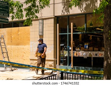 Chicago, Illinois / USA - May 30 2020. Protests Looting And Riot