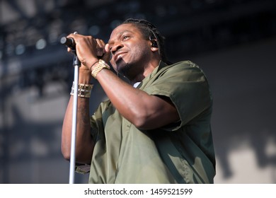 Chicago, IL/USA: 7/19/19: Pusha T (stylized Pusha-T) Aka Terrence LeVarr Thornton Performs At Pitchfork Music Festival. He's A  Rapper, Songwriter And Record Executive.