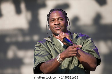 Chicago, IL/USA: 7/19/19: Pusha T (stylized Pusha-T) Aka Terrence LeVarr Thornton Performs At Pitchfork Music Festival. He's A  Rapper, Songwriter And Record Executive.