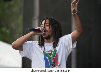 Chicago, IL/USA: 7/19/19: Thebe Neruda Kgositsile Aka Earl Sweatshirt Performs At Pitchfork Music Festival. 