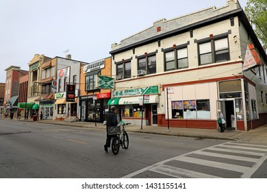 CHICAGO, IL/USA - MAY 16, 2019:  Typical Views Of Chinatown In Chicago, Illinois, A Thriving Community, With A Lot Of Cultural Charm And Authenticity.