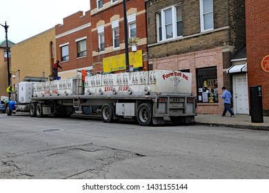 CHICAGO, IL/USA - MAY 16, 2019:  Typical Views Of Chinatown In Chicago, Illinois, A Thriving Community, With A Lot Of Cultural Charm And Authenticity.