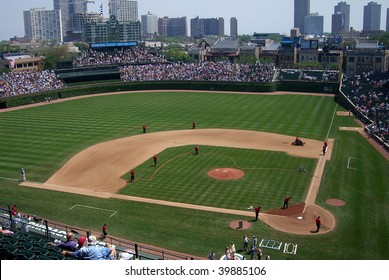 CHICAGO - MAY 27: Cubs Fans Await A Spring Contest At Wrigley Field On May 27, 2006 In Chicago.