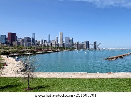 Similar – Skyline of Chicago Town