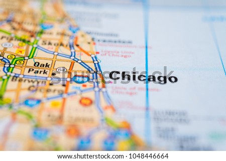 Chicago on the map