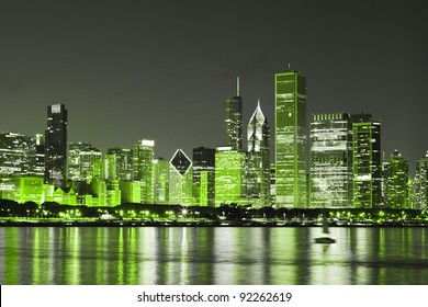 Chicago on St Patrick's Day