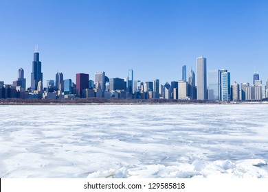 Chicago Panorama In Winter