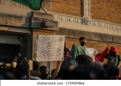 Chicago Public School Students Join Together To Call For Defunding The Police And The Removal Of Chicago Police Department Officers From The Hallways Of CPS Schools Thursday June 4, 2020